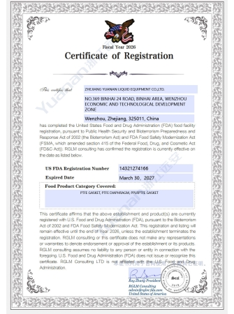 گواهی FDA